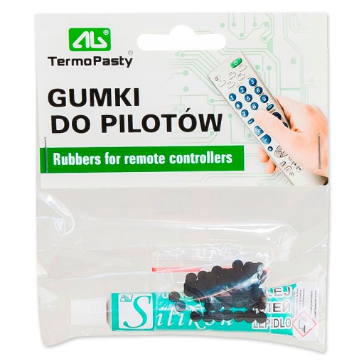 Gumki do naprawy pilotów AG z klejem 100 sztuk