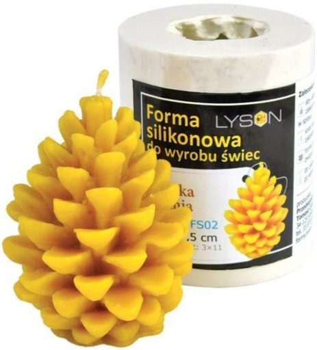 FORMA sylikonowa SZYSZKA ŚREDNIA 7,5cm FS02