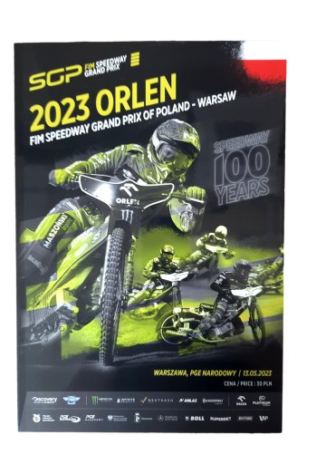 PROGRAM FIM SPEEDWAY GRAND PRIX WARSZAWA 13.05.23