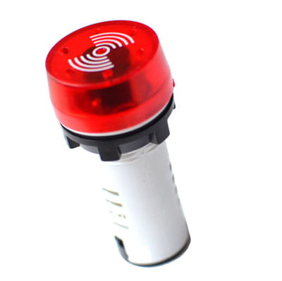 Kontrolka LED z buzerem czerwona 24V AC/DC