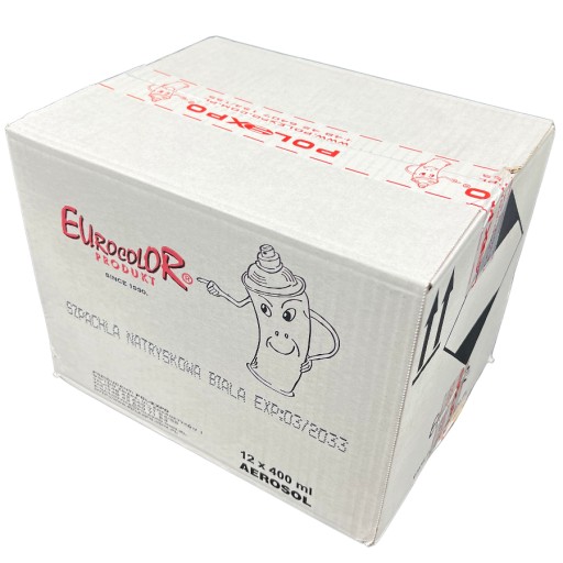 12x EUROCOLOR SZPACHLÓWKA W SPRAY'U 400ml (karton)