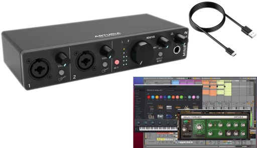 ARTURIA MINIFUSE 2 BLACK INTERFEJS USB + MEGA SOFT