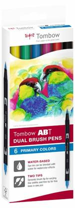 Cienkopis dwustronny PrimaryTombow ABT-6C-1 6 szt.