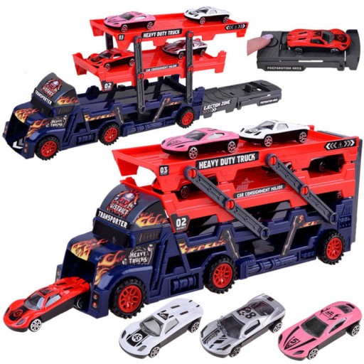 Auto TIR laweta + 4 autka resoraki wyrzutnia