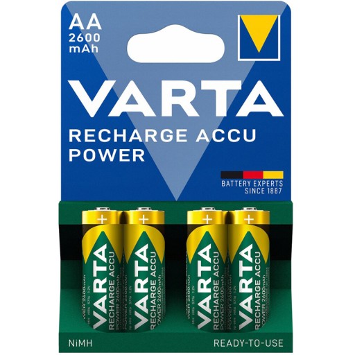 4x Akumulator VARTA AA/R6 2600mAh Ni-MH 1.2V