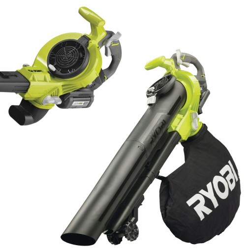 RYOBI ODKURZACZ DMUCHAWA BEZSZCZOTKOWA AKUMULATOROWA LIŚCI 36V 45L RBV36B