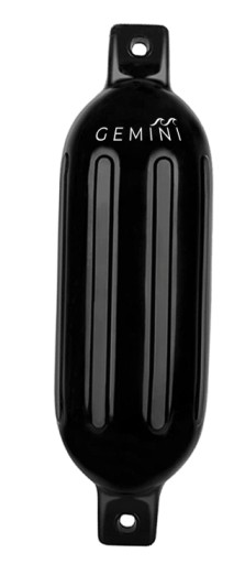 ODBIJACZ JACHTOWY ODBÓJ BURTOWY CZARNY 68cm GEMINI - SUPER JAKOŚĆ
