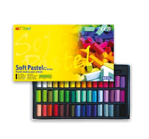 MUNGYO PASTELE SUCHE KRÓTKIE MPS-48 KOMPLET 48 SZT