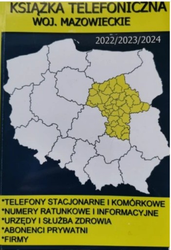 Książka telefoniczna województwo mazowieckie 2022/2023/2024