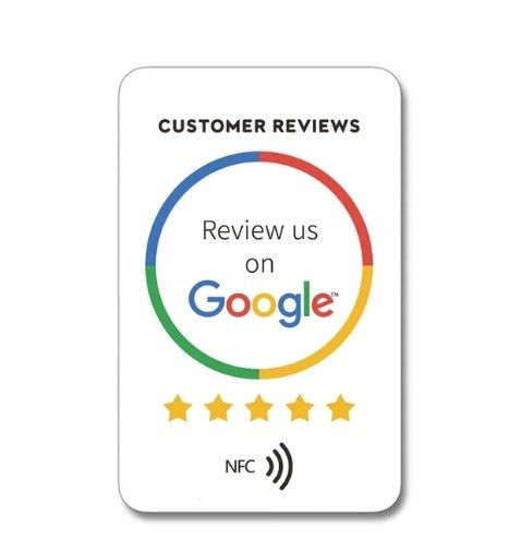 KARTA DO WYSTAWIANIA OPINII GOOGLE NFC + BONUS