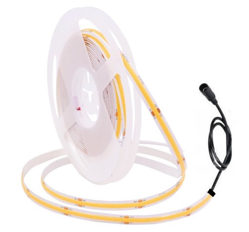 TAŚMA COB LED 12V 320 DIÓD 1M PRZEWÓD DC WYBÓR