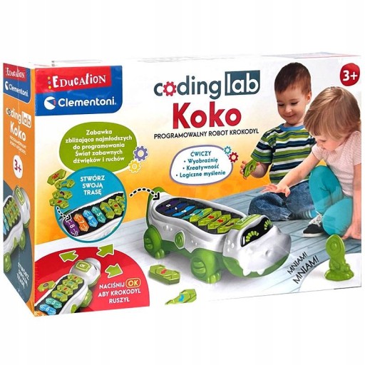 CLEMENTONI KOKO PROGRAMOWALNY ROBOT KROKODYL 3+