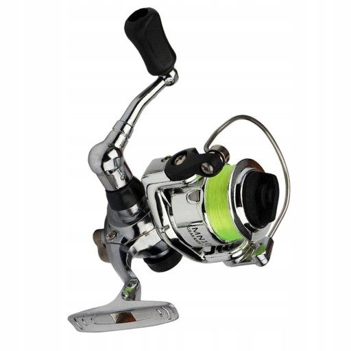 Mini kołowrotek Spinning Srebrny