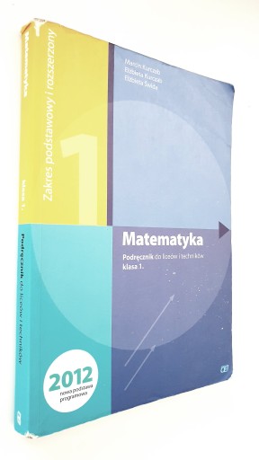 Matematyka Klasa 1 Podręcznik Kurczab
