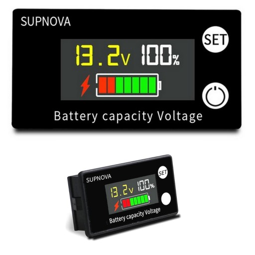 WOLTOMIERZ CYFROWY NAPIĘCIE TEMPERATURA ALARM