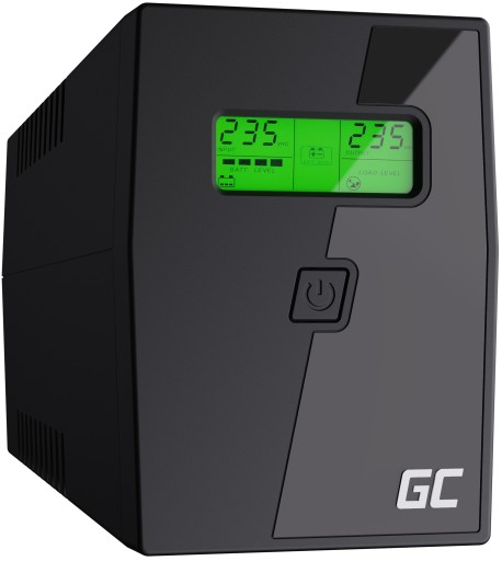 ZASILACZ AWARYJNY UPS 600VA 360W LCD 2x SCHUKO + PROGRAM GREEN CELL GC UPS