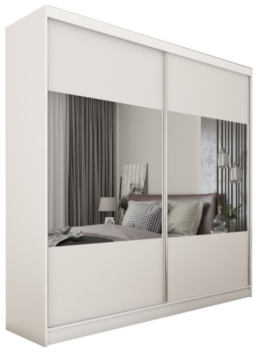 Szafa dwudrzwiowa przesuwna z lustrem 200 cm