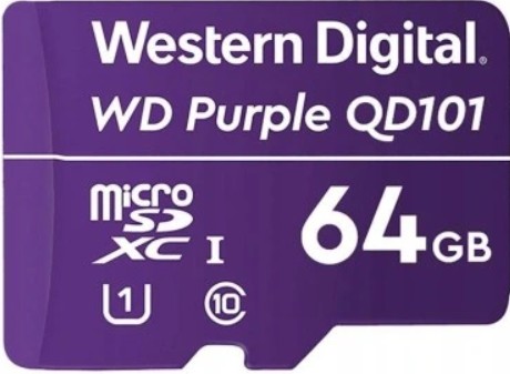 Karta pamięci WD Purple microSDXC WDD064G1P0C 64GB Class 10 Class U1