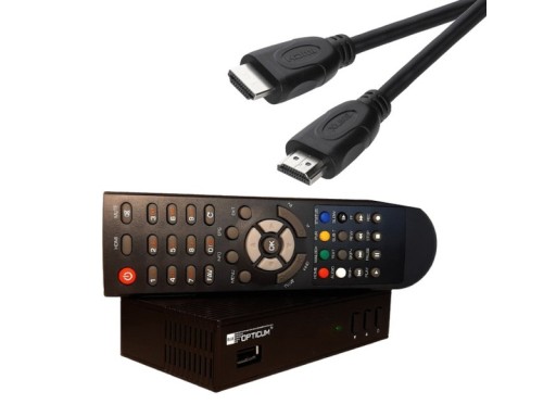 Dekoder OPTICUM Blue R265 Lite + Kabel HDMI
