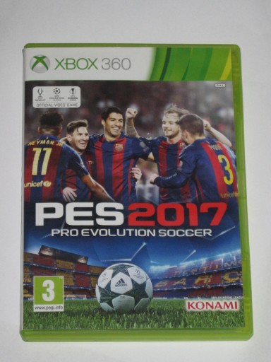 PRO EVOLUTION SOCCER 2017 PES2017 XBOX360 BDB!