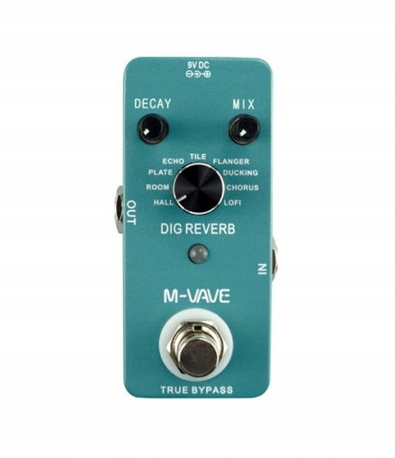Digital Reverb Guitar Effect Pedal 9 Types