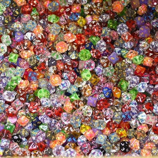 10X TAJEMNICZA KOSTKA KOŚĆ DZIESIĘCIOŚCIENNA K10 0-9 RPG
