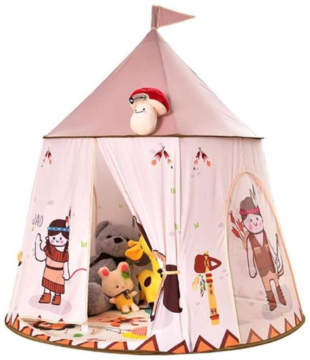 Duży Namiot w kształcie zamka dla dzieci 116cm x 123cm 2lata+