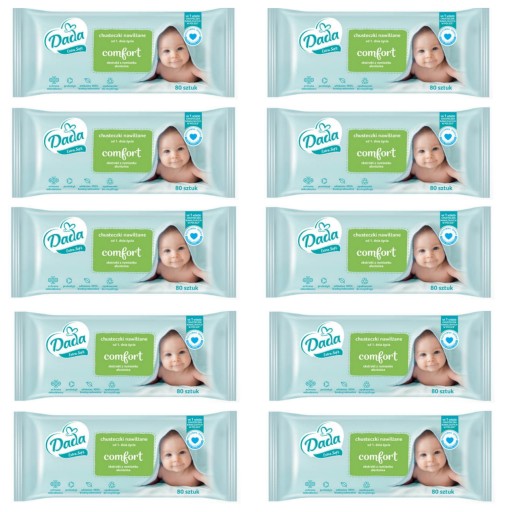 Chusteczki Nawilżane Dada Extra Soft Comfort 10x80 szt.
