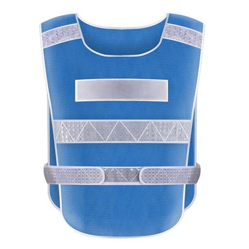 -Adjustable Security Safety High Visibility Reflective Blue