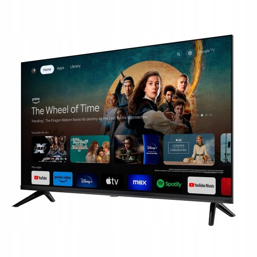 Telewizor SMART Google TV WiFi 43 cale FHD HDR Dolby Youtube Prime Netflix