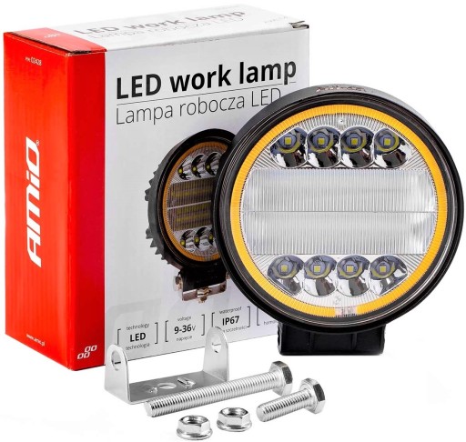 Lampa robocza LED COMBO DUAL 3360lm szperacz halogen HOMOLOGACJA E9 legalna