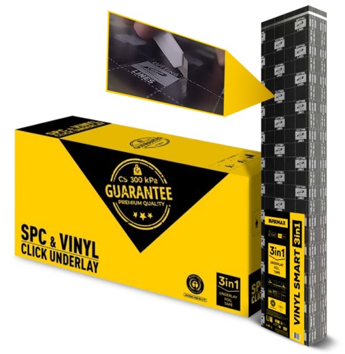 Podkład pod panele winylowe SPC & Vinyl Smart 3w1 1 mm ( 10 m2 ) Afirmax