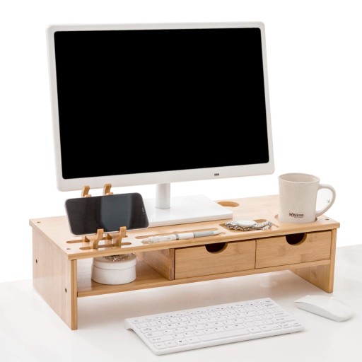 PODSTAWKA POD MONITOR BAMBUSOWA LAPTOP STOLIK