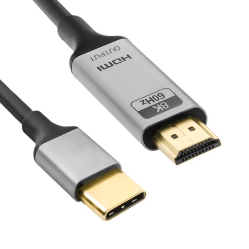 Kabel Złącze USB-C 3.1 HDMI 8K Przewód Spacetronik Adapter KCH-SPA010 1m