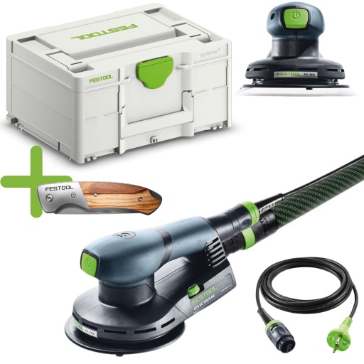Festool Szlifierka mimośrodowa ETS EC 150/5 SYSTAINER 400W + NÓŻ ROBOCZY