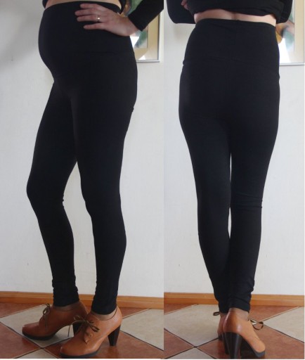 LEGGINSY CIĄŻOWE ZIMOWE jakość POLSKIE czarne XXL