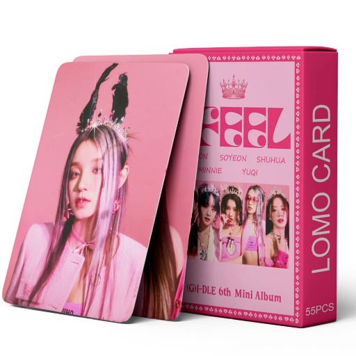 55SZT IDOL ZDJĘCIE KART LOMO KPOP GIDLE I FEEL ŚWIATOWA TRASA ZESTAW