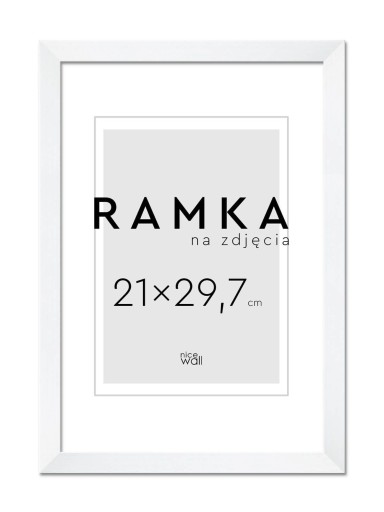 Ramka na zdjęcia A4 21x29,7 cm Biała