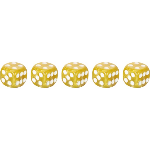 ZESTAW 5 KOSTEK K6 KOŚĆ RPG GDY NADEJDZIE CZAS BIAŁEGO ZIMNA 1,6 CM