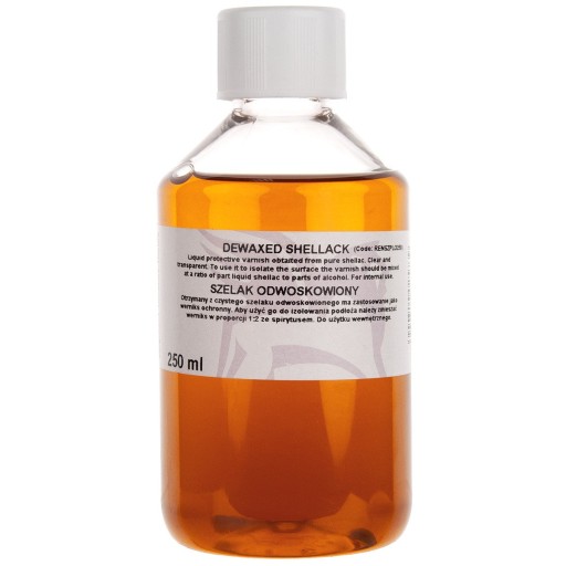 Szelak w płynie odwoskowiony 250ml Renesans Werniks ochronny Pozłotnictwo