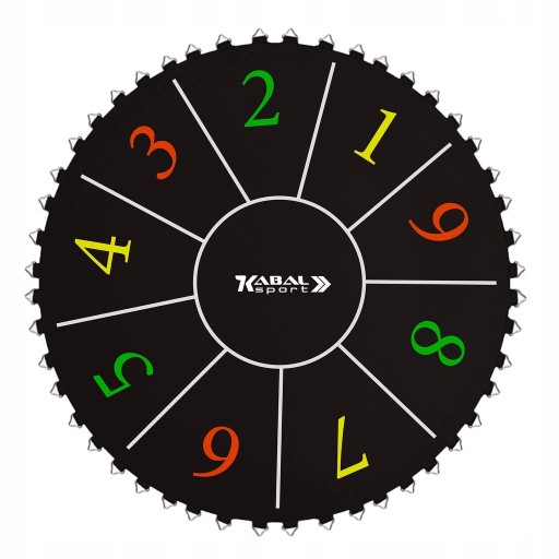 MATA do TRAMPOLINY BATUT 396 404 cm 13T NA 80 SPRĘŻYN z NUMERKAMI CYFRAMI