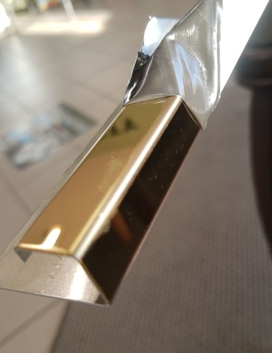 profil listwa kwadrat narożna złota stal 12mm 2,5m