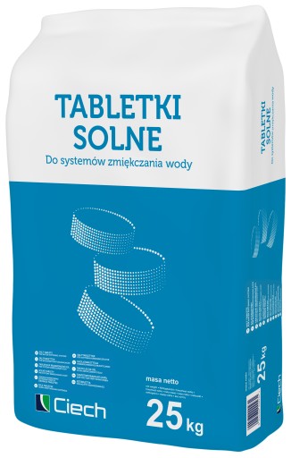 SÓL W TABLETKACH TABLETKI SOLNE DO ZMIĘKCZACZY CIECH 25kg