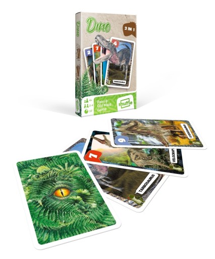 Karty Gra Czarny Piotruś i Memo Dinozaury 01280
