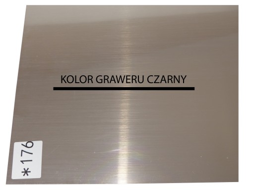 Laminat grawerski srebrny - czarny gr. 0,8 mm