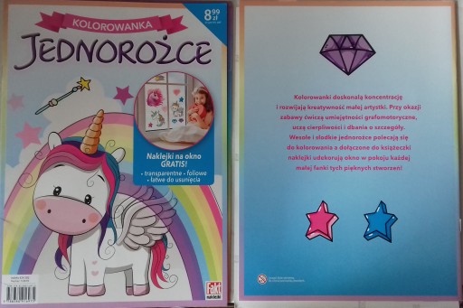 JEDNOROŻCE . NAKLEJKI