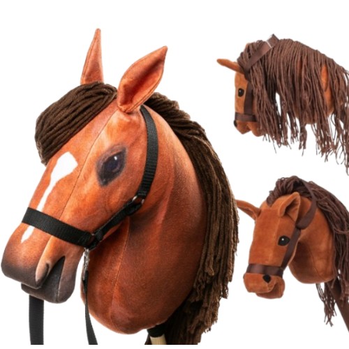 HOBBY HORSE KOŃ NA KIJU KONIK NA PATYKU ZABAWKA PREZENT DLA DZIECKA