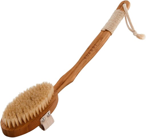 SZCZOTKA DO MASAŻU CIAŁA NATURALNA BAMBUS + AGAWA