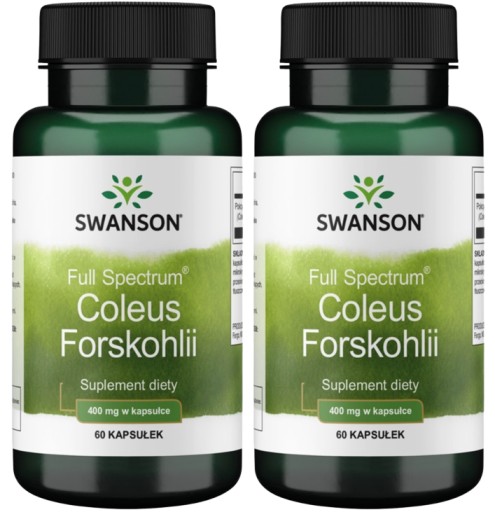 Swanson Coleus Forskohlii Pokrzywa Indyjska 2x60kaps Odchudzanie Metabolizm