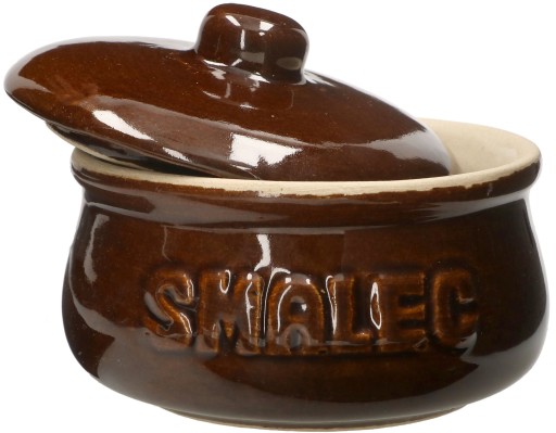 GARNEK NA SMALEC 0,3L CERAMICZNY BECZKA KAMIONKOWA